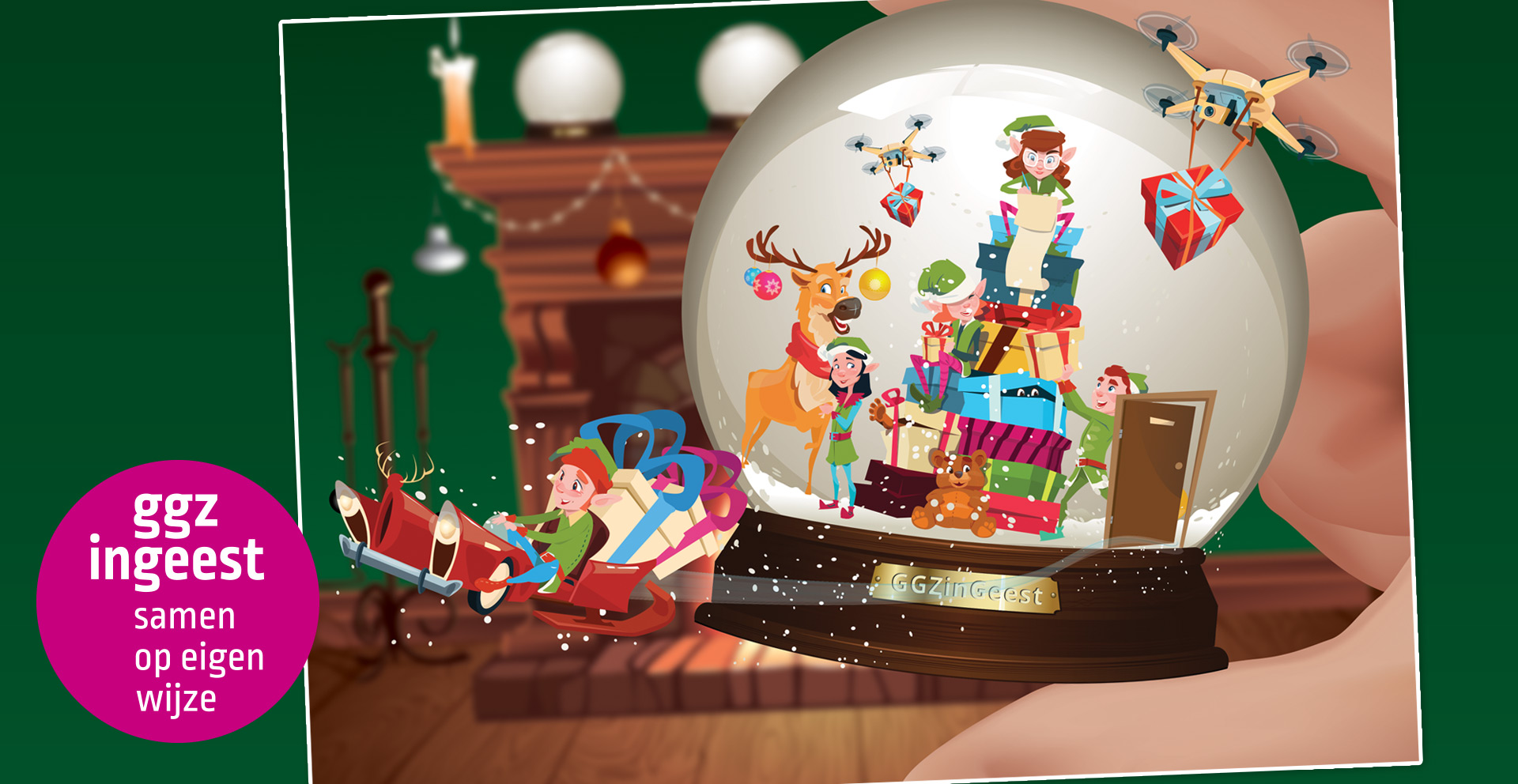 GGZ inGeest kerstkaart 2016